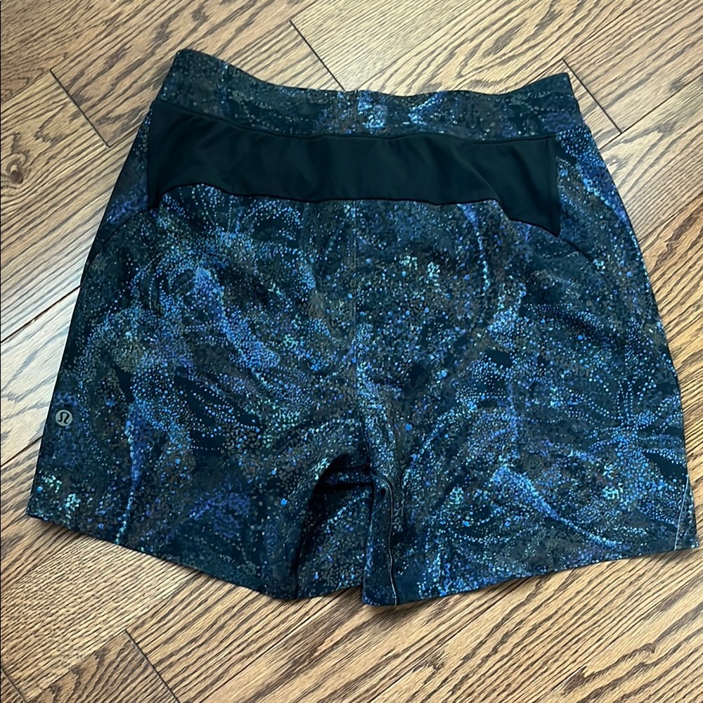 Lululemon Athletica Black and Blue Athletic Shorts